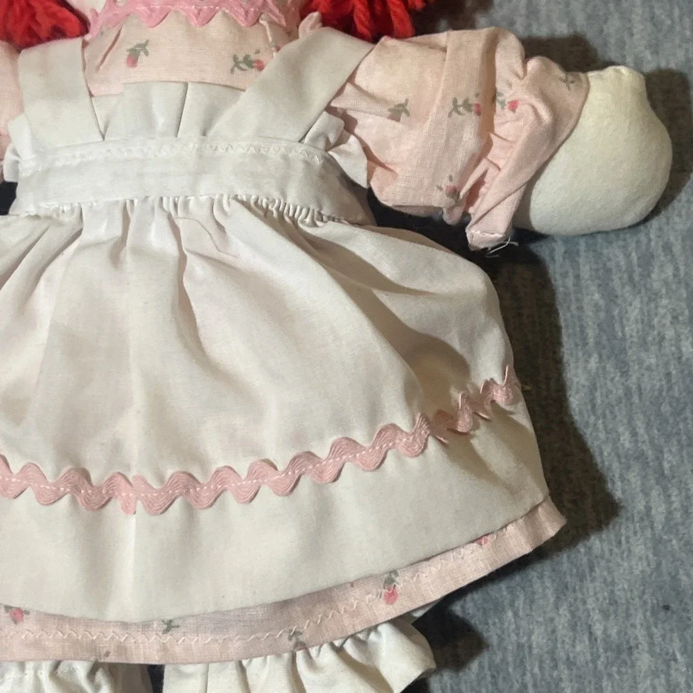 Raggedy Ann and Andy Dolls With Hardcover Book Vintage Stuffed 14.5